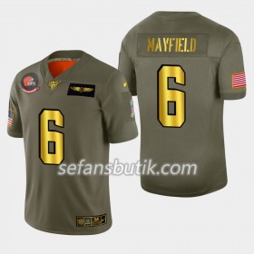 Cleveland Browns Tröjor Baker Mayfield 6 Nike 2019 Salute to Service 100th - Herr